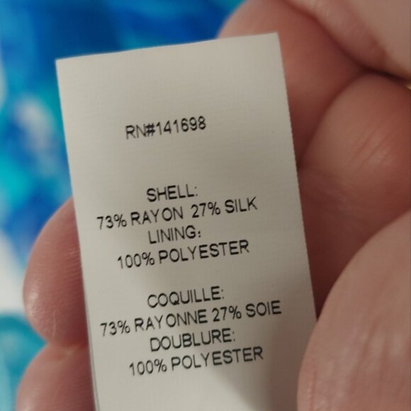 Ramy Brook Silk Blend Mini Dress Size Small Blue - Picture 5 of 6